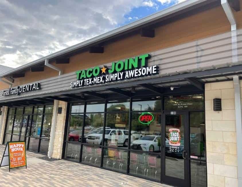 TACO JOINT 12300 Inwood Rd Dallas, TX 75244 1300 Plano Pkwy Plano, TX 75075 9850 Walnut Hill Ln Dallas, TX 75238